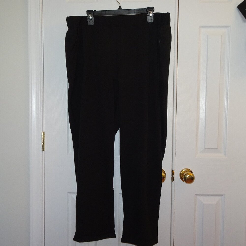 Black Philosophy Flowy Elastic Waist Trousers